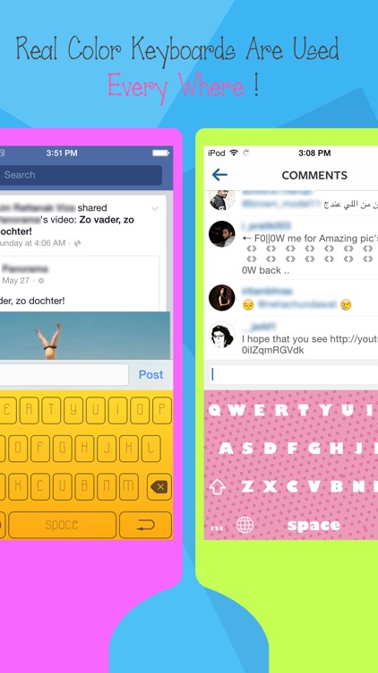 Color Keyboard for iOS 8 - Free Customize Emoji and Sticker Keyboards Skins & Background screenshot-3