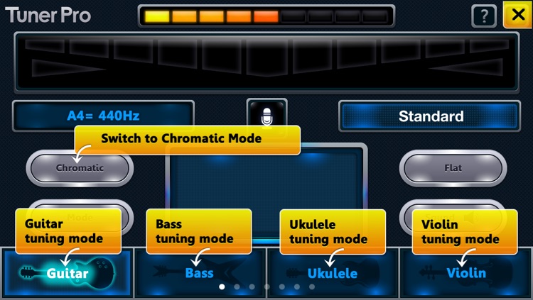 C Tuner - The accurate and easy-to-use tuner for guitar, bass, ukulele, violin and pipe