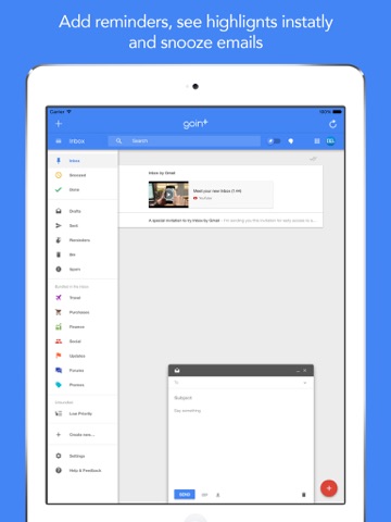 GoIn+ for Google Inbox: for iPad screenshot 4