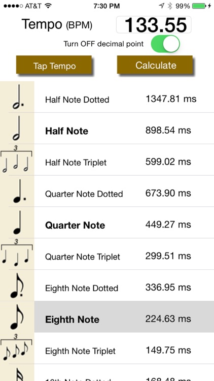 Tempo Delay Calc screenshot-3