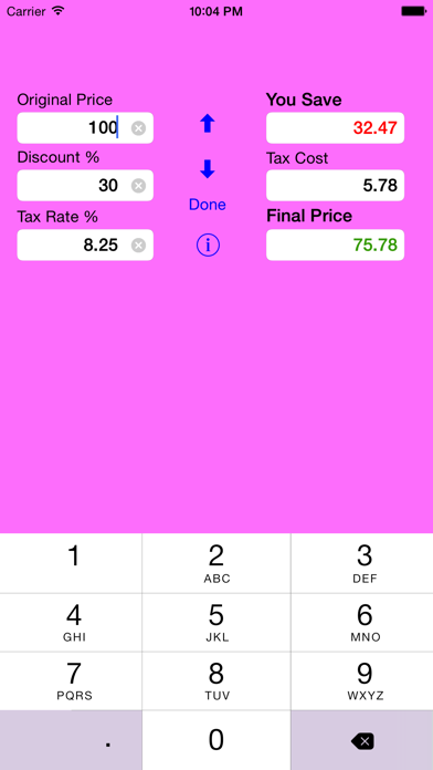 How to cancel & delete Sale Calculator Price w/ Tax & Clearance Discounts from iphone & ipad 1