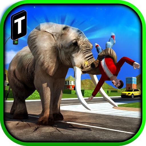 Angry Elephant Attack 3D Icon