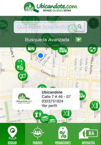 Ubicandote screenshot 2