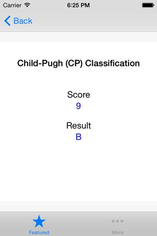 Child-Pugh (CP) Classification screenshot 3