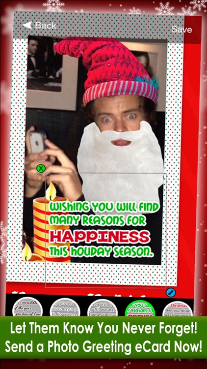 Christmas Holiday Message - Photo Greeting eCard Maker