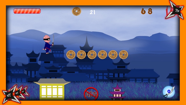 Assassin Ninja Piggies Free: Bad Piggy Jump Up & Run on Temple Rooftop screenshot-3