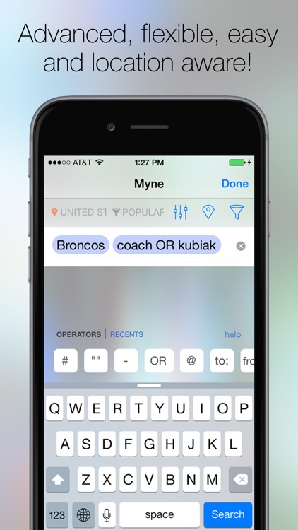 Myne - advanced search for Twitter