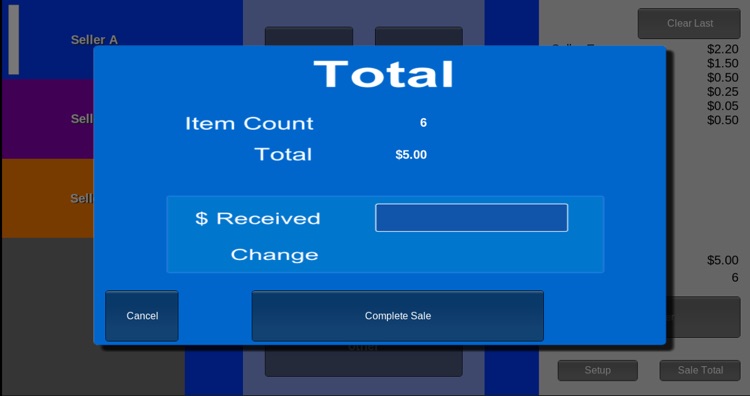 Garage Sale Checkout