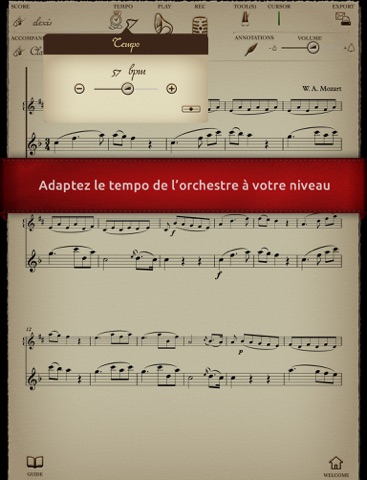 Play Mozart – Concerto pour clarinette K622 (partition interactive pour clarinette) screenshot 3