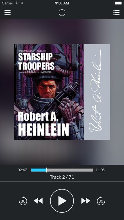 starship troopers audio book