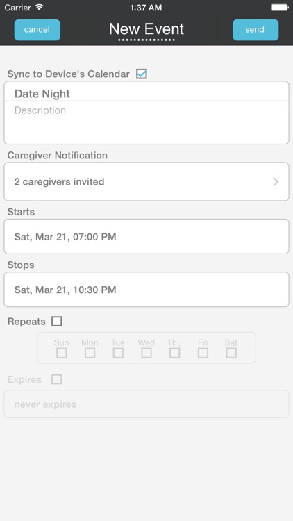 SitterNote screenshot-4
