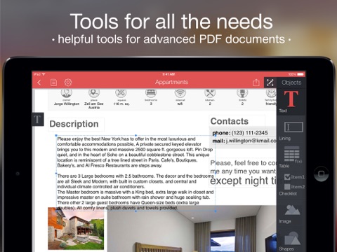 PDF Creator - professional PDF documents, invoices, postcards, resume screenshot 2