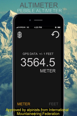 Altimeter With Pebble Edition screenshot 2