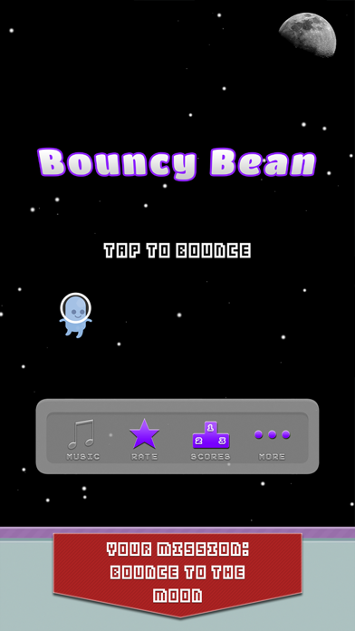 How to cancel & delete Bouncy Bean - Flappy Space Flyer from iphone & ipad 1