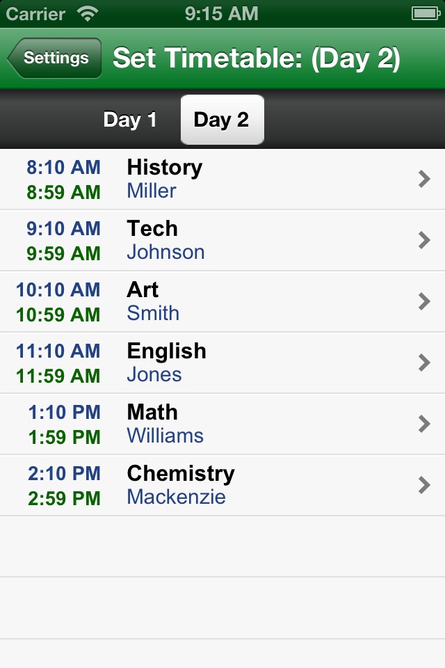 School Countdown - A Smart Class Timetable for Teacher and Student screenshot 4