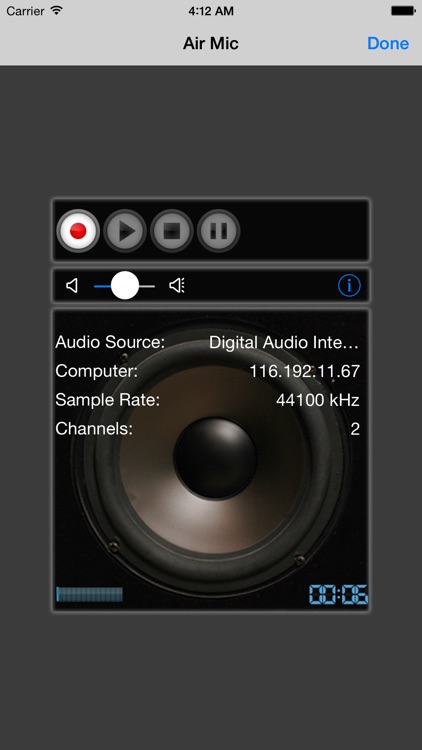 Air Mic Live Audio