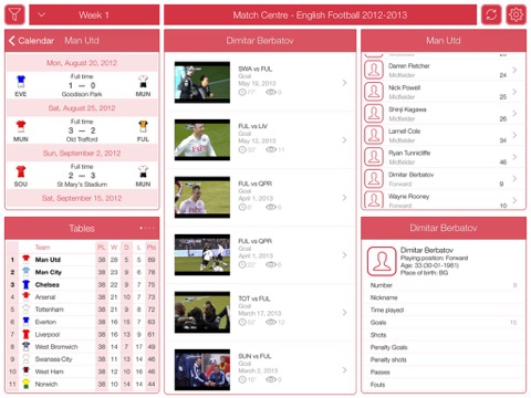 English Football 2012-2013 - Match Centre screenshot 3