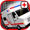 3D Blocky Moto Ambulance King - Emergency Dr Rush Road Parking Mini Game