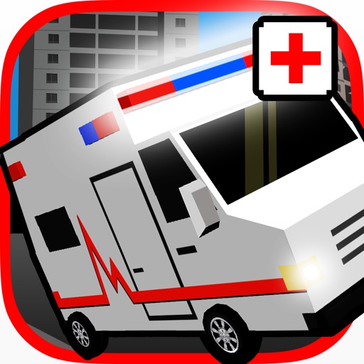 3D Blocky Moto Ambulance King - Emergency Dr Rush Road Parking Mini Game Icon