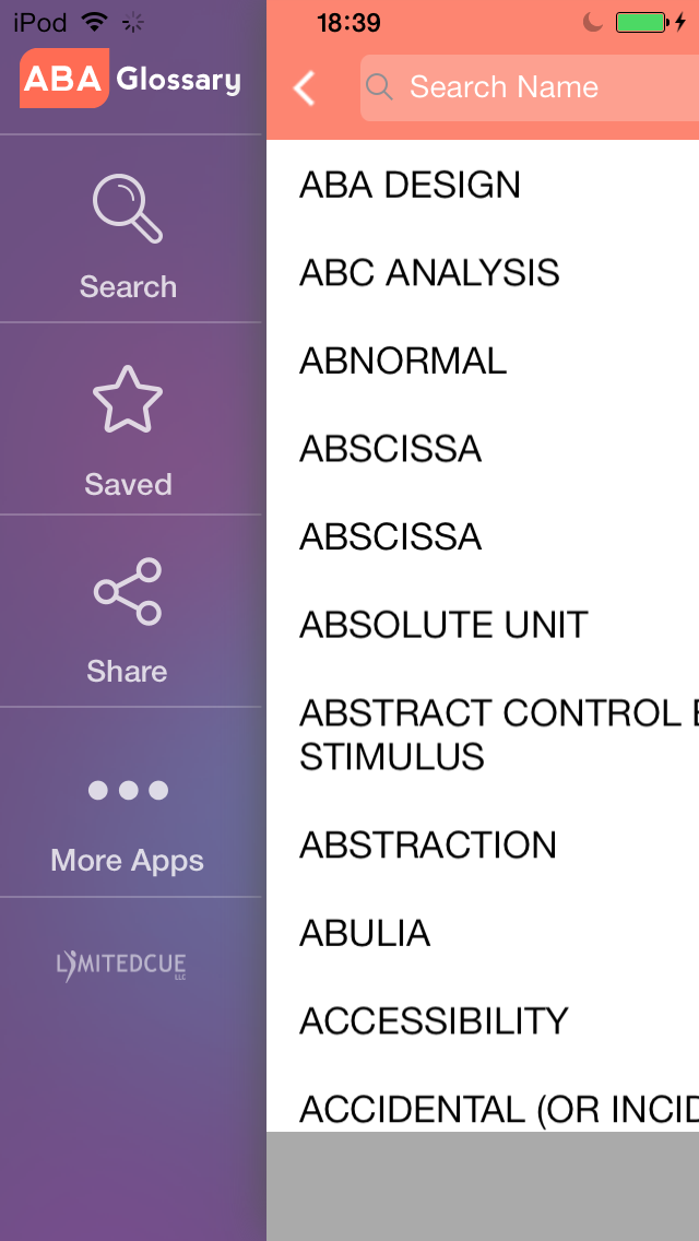 ABA Glossary Screenshot 5