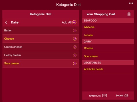 Ketogenic Diet Shopping List + screenshot 3