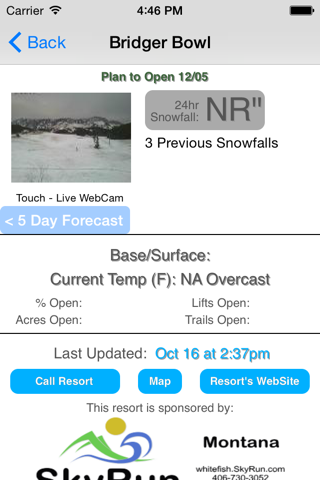 Montana Snow Report screenshot 3