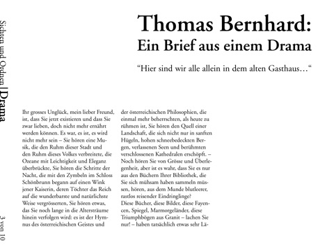 Sichten und Ordnen - Alles, das mit Thomas Bernhard zusammenhängt. screenshot 2