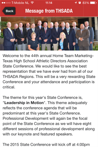 HTM THSADA Conference screenshot 2