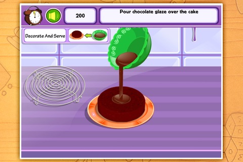 Cooking game: Chocolate Cake screenshot 3