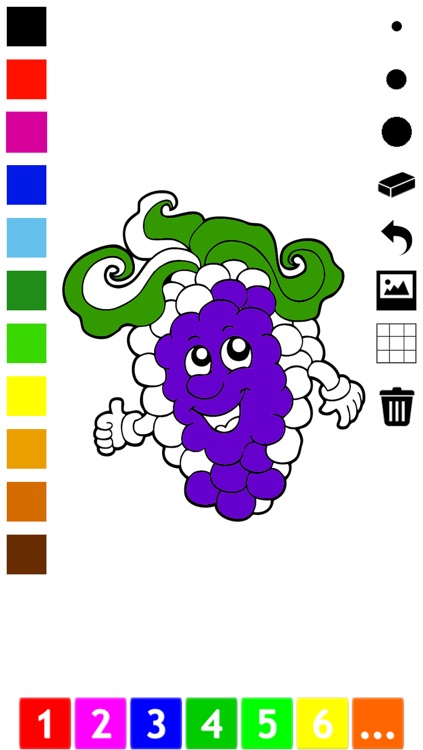 Fruit Coloring Book for Children: Learn to color the world of food, fruits and vegetables screenshot-4