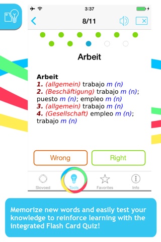 German <-> Spanish Slovoed Classic talking dictionary screenshot 4