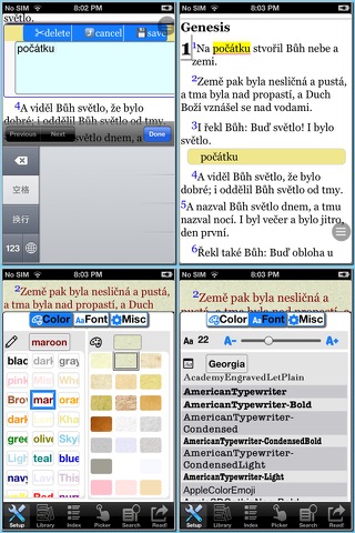 Czech bible(3 versions) screenshot 3