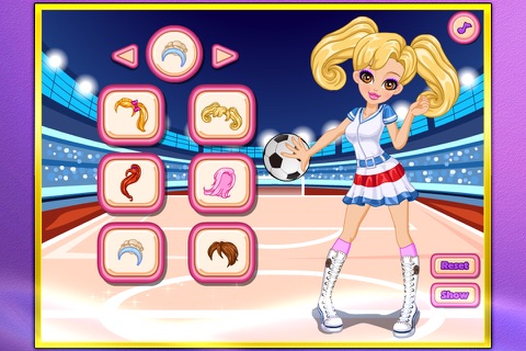 Cheerleader makeover salon screenshot 4