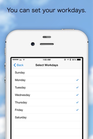 Workday Countdown - náhled