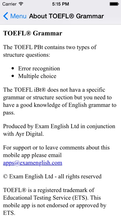 TOEFL® Grammar screenshot-3