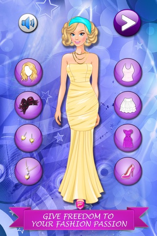 Blonde Girl Fashion Hairstyle. Dress up game for girls and kids. screenshot 3