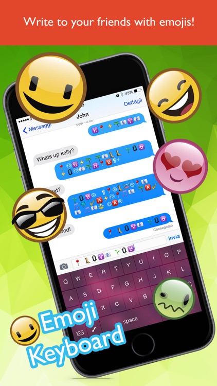 Write with emojis (Emoji keyboard)