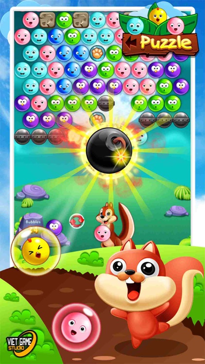 Funny Bubble Shooter Birds HD 2 screenshot-3