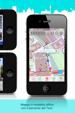 Berlino guida storico:Tour a piedi GPS visite multimediale,video audioguide con mappa offline-SD screenshot 3