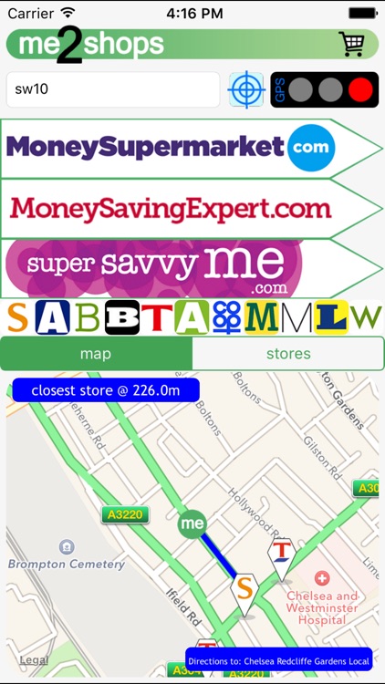 me 2 shops UK supermarkets