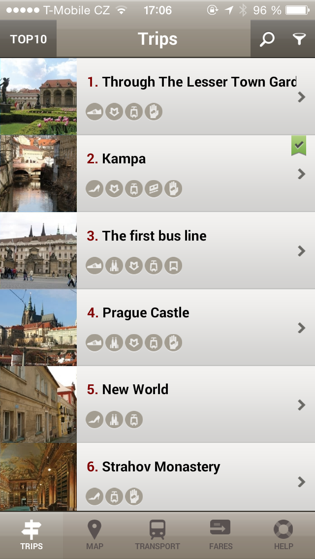 Prague Trips by Public Transport Screenshot 1