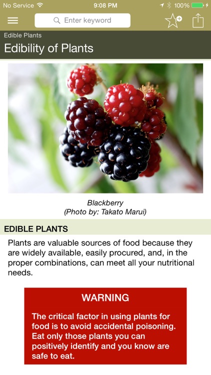 Wild Plant Survival Guide