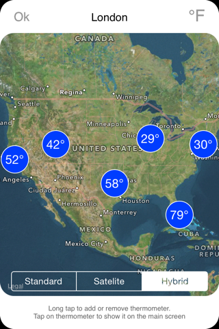 Скриншот из Thermometer Deluxe - Weather on The Map With Charts and Forecast