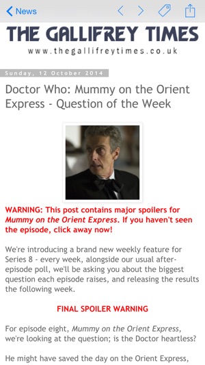 DW WhoNews Lite for Doctor Who(圖5)-速報App