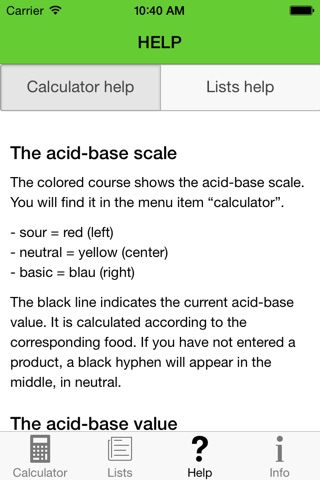 Acid base calculator screenshot 3