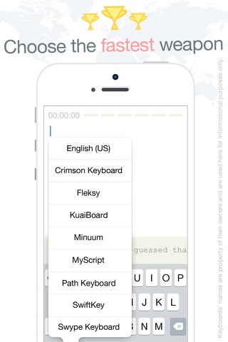Keywars| the speed benchmark for custom iPhone keyboards, game'd screenshot 4