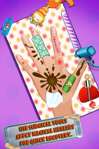 Finger Surgery Doctor - Best surgeon game with friendly home Doctor and a cute little hospital for kids screenshot 3