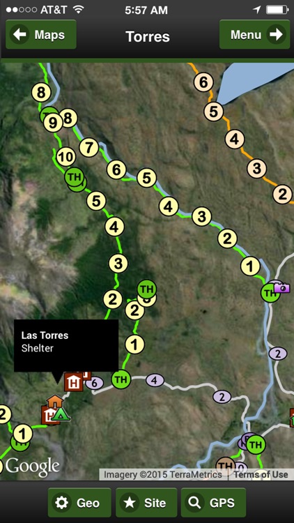 Torres del Paine Park Map