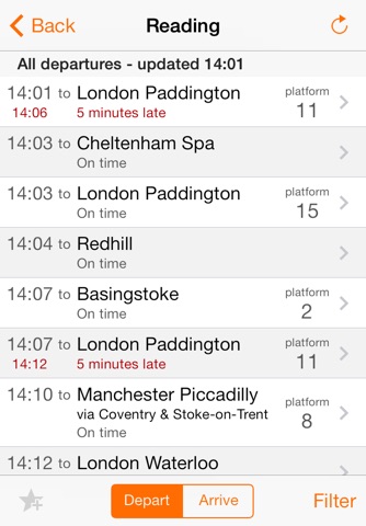 UK Train Times screenshot 2