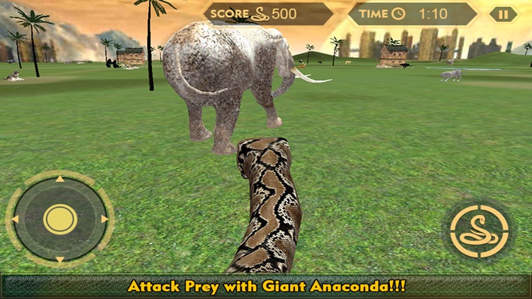 Real Anaconda Snake Simulator 3D: Hunt for wolf, bear, tiger & survive in the jungle